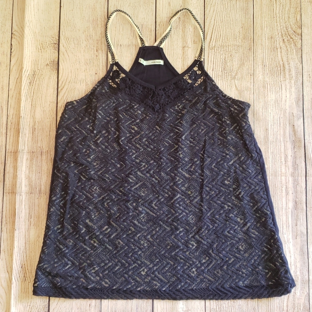Navy blue women's tank top